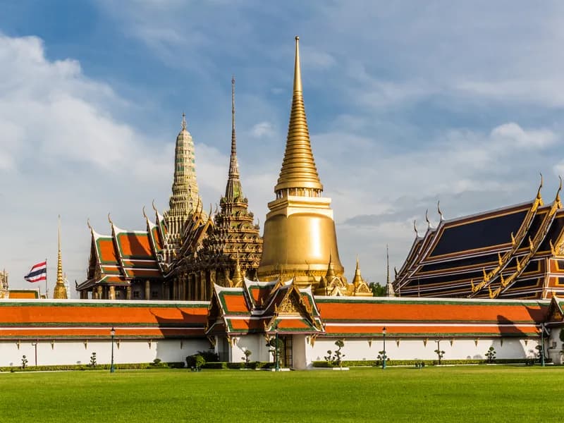 Wat Phra Kaew temple complex, Bangkok, Thailand